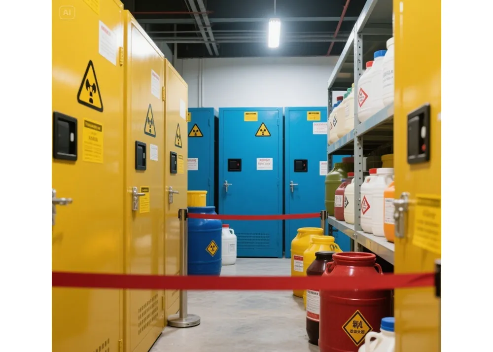 Kemikaliesikkerhed: Forebyggelse af farer på din arbejdsplads gennem sikker opbevaringspraksis